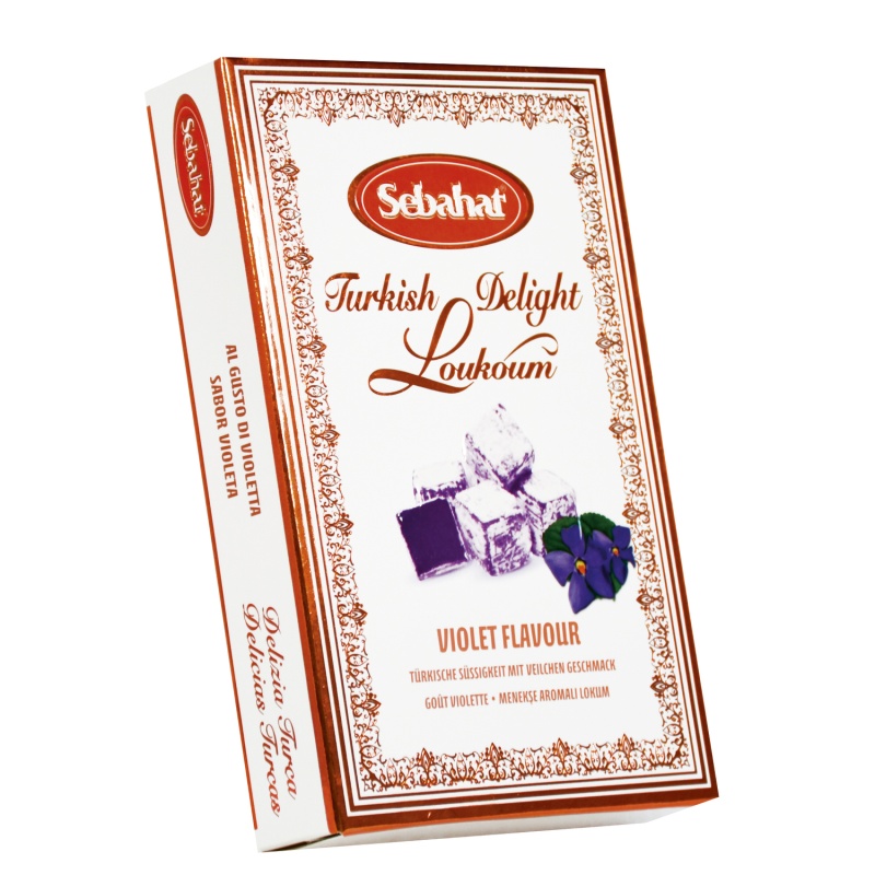 Violet Flavour Loukoum Turkish Delight Sweets Sebahat 200g